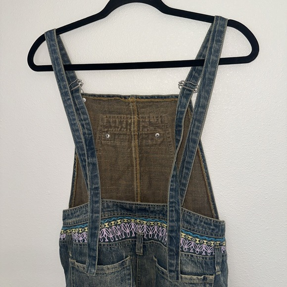 Sense European Denim Capri Overalls Size‎ 4 Y2K - Picture 6 of 12